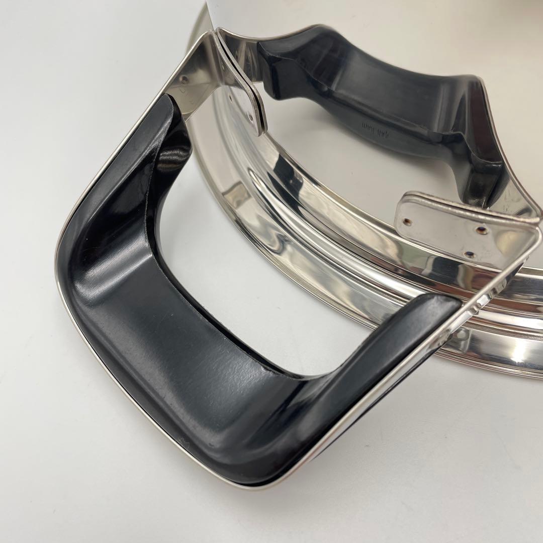 極美品 AMC ドイツ製 高級ステンレス両手鍋 4.2L 蓋付き