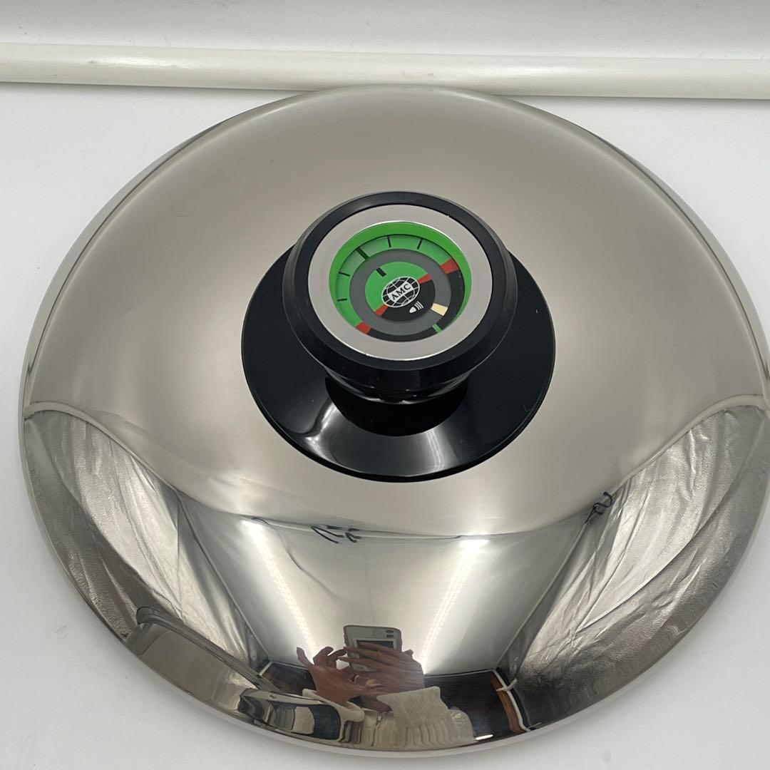 極美品 AMC ドイツ製 高級ステンレス両手鍋 4.2L 蓋付き