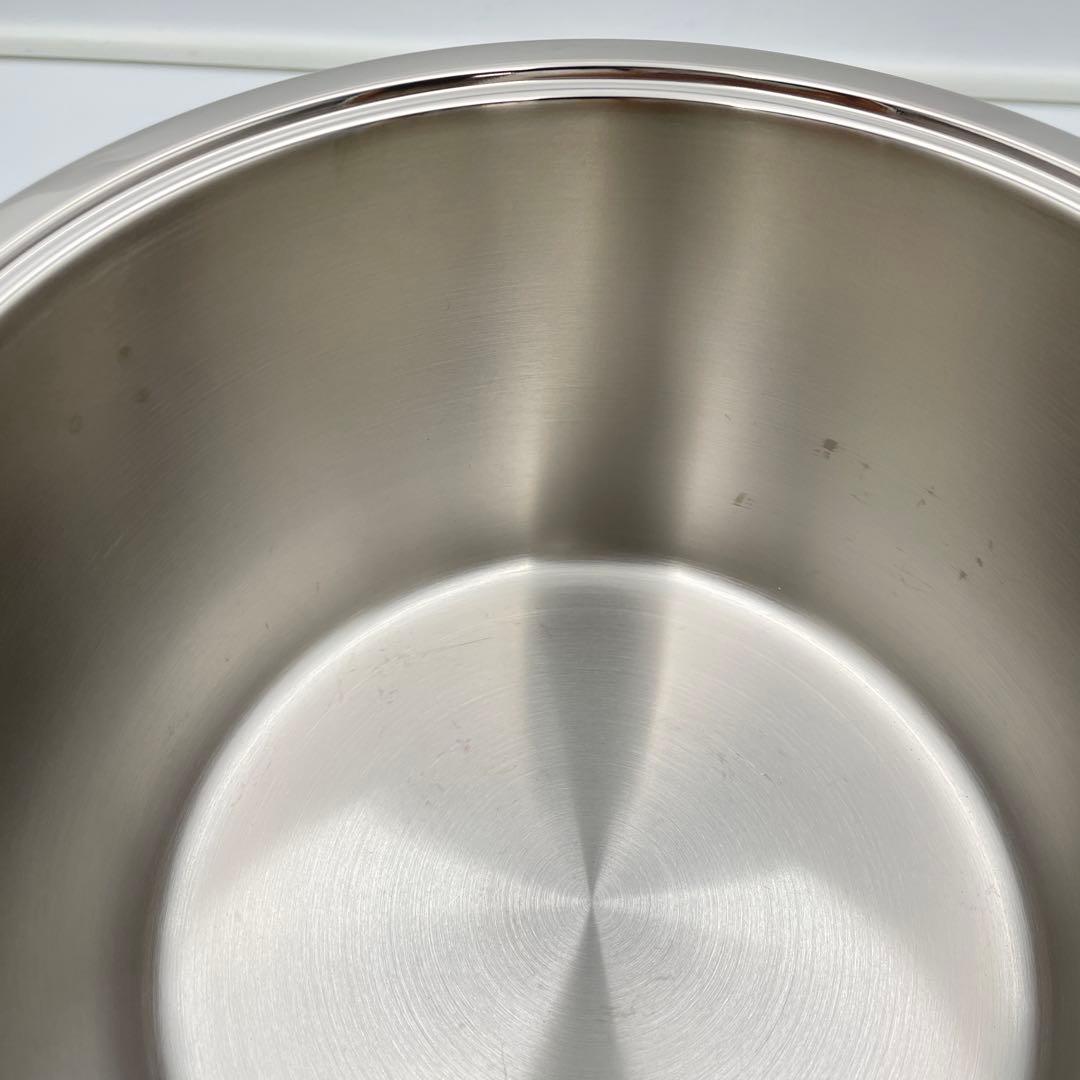 極美品 AMC ドイツ製 高級ステンレス両手鍋 4.2L 蓋付き