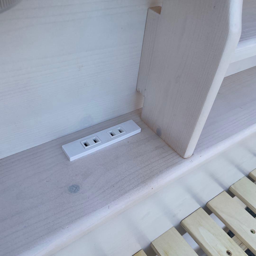 直接引取限定！中古　木製　2段ベッド　LED照明付