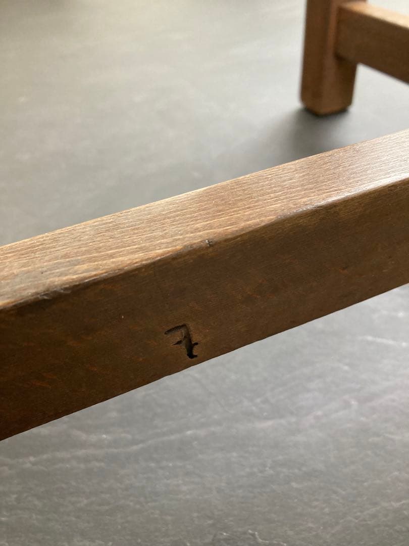 古道具　学習机　カフェテーブル