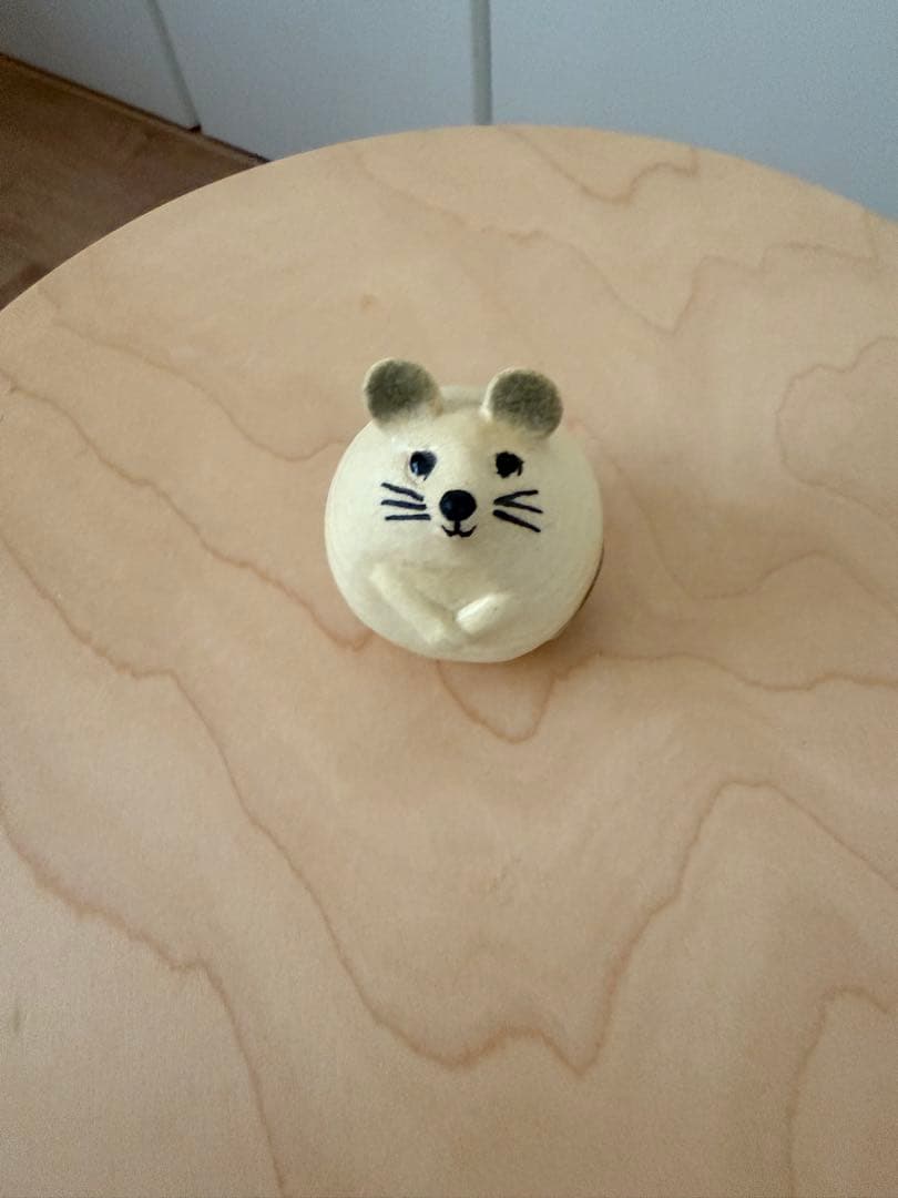 【美品】リサ・ラーソン 3匹のねずみ ホワイト 陶器 北欧 ねずみ オブジェ