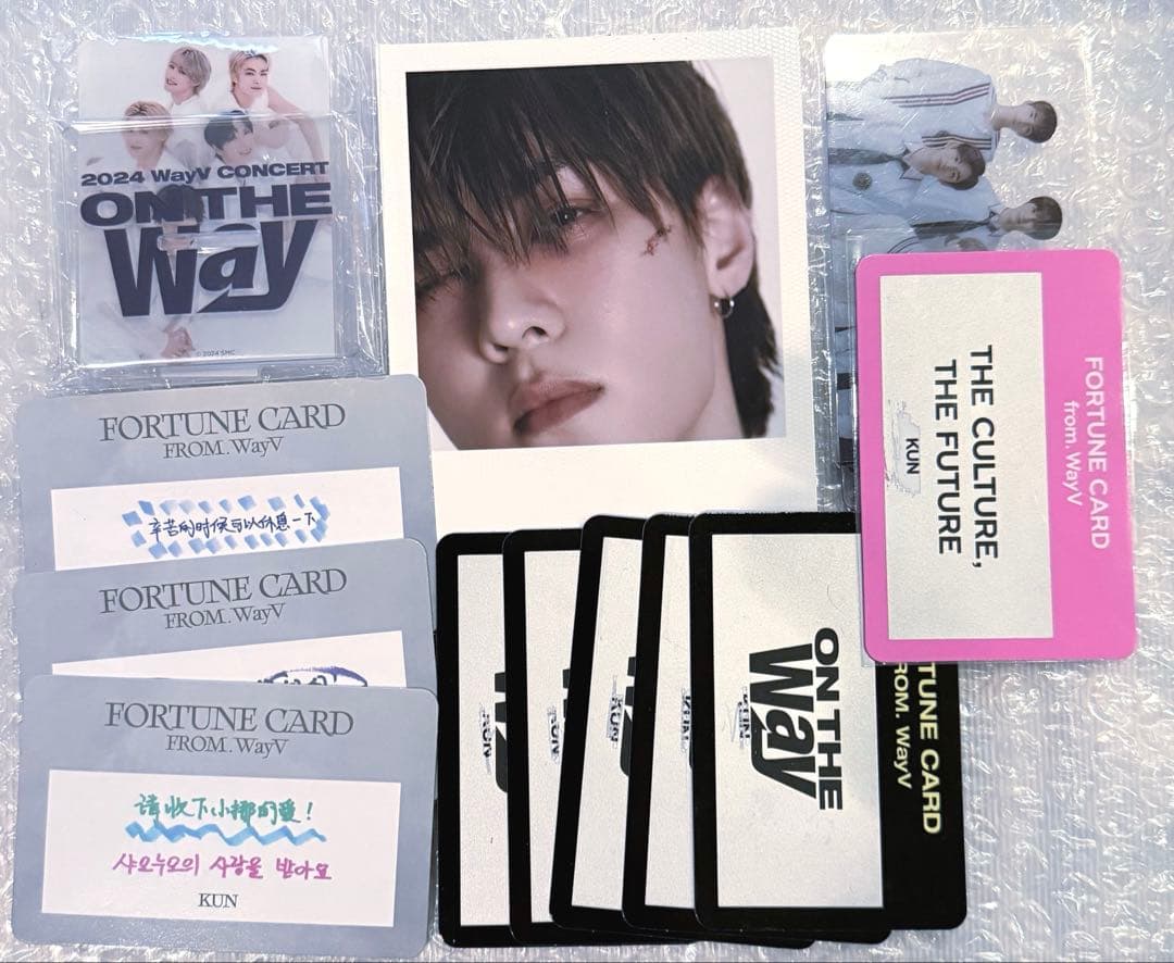 直筆サイン 威神V WayV クン 钱锟 亲笔签名 当選 ポラロイド 大量
