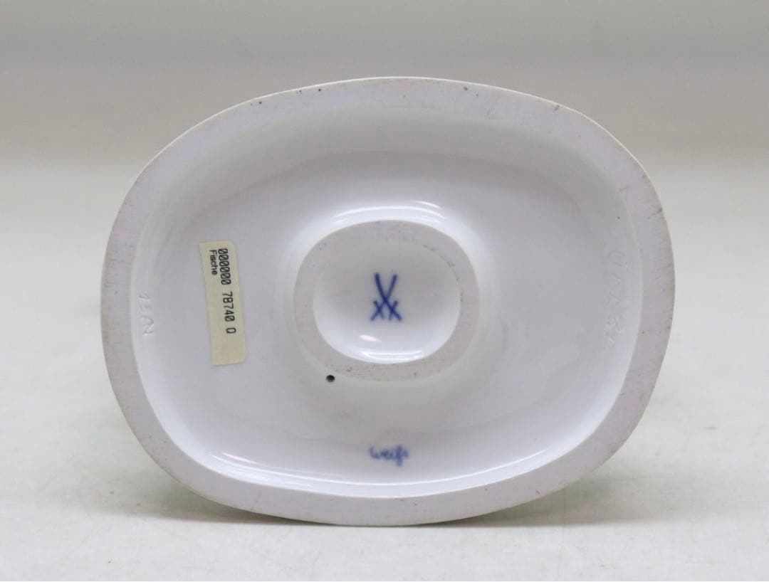 マイセン　MEISSEN エンゼルフィッシュ　フィギュリン　陶器置物　白磁　魚