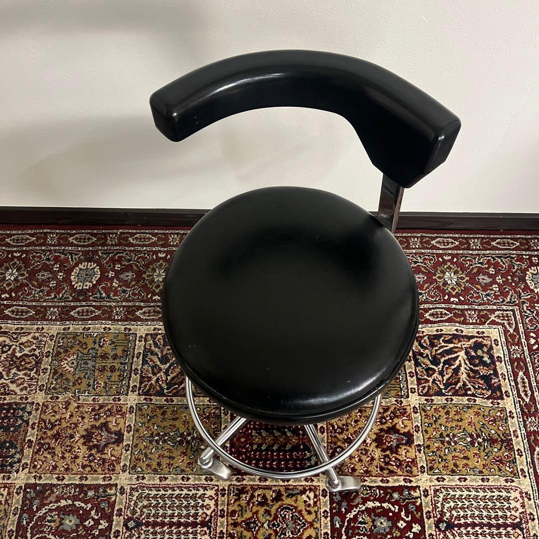 ビンテージ古家具◼︎ガス圧昇降式 ドクターチェア ドクタースツール 丸椅子 丸イス