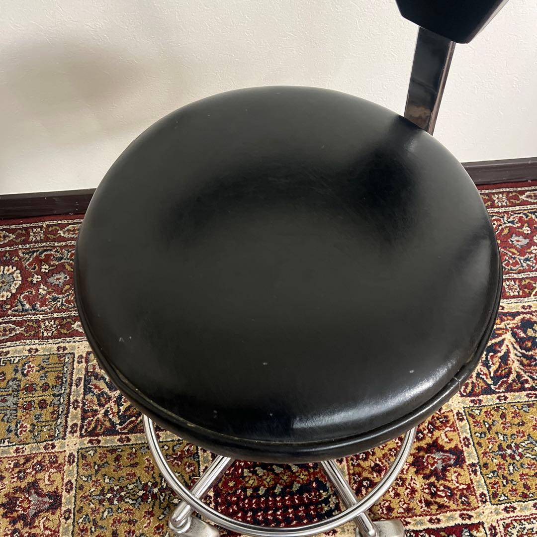 ビンテージ古家具◼︎ガス圧昇降式 ドクターチェア ドクタースツール 丸椅子 丸イス