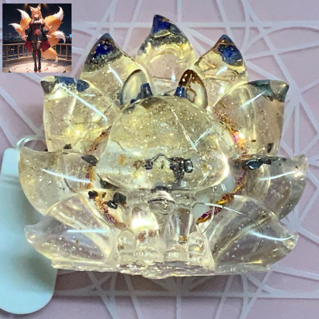 2377タイムリープ量子力学▓光導きし翡翠九尾▓糸魚川産翡翠巨石★願望成就器御守