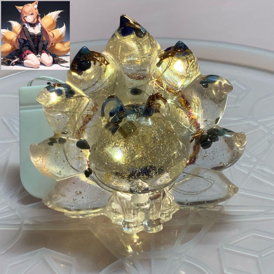 2377タイムリープ量子力学▓光導きし翡翠九尾▓糸魚川産翡翠巨石★願望成就器御守