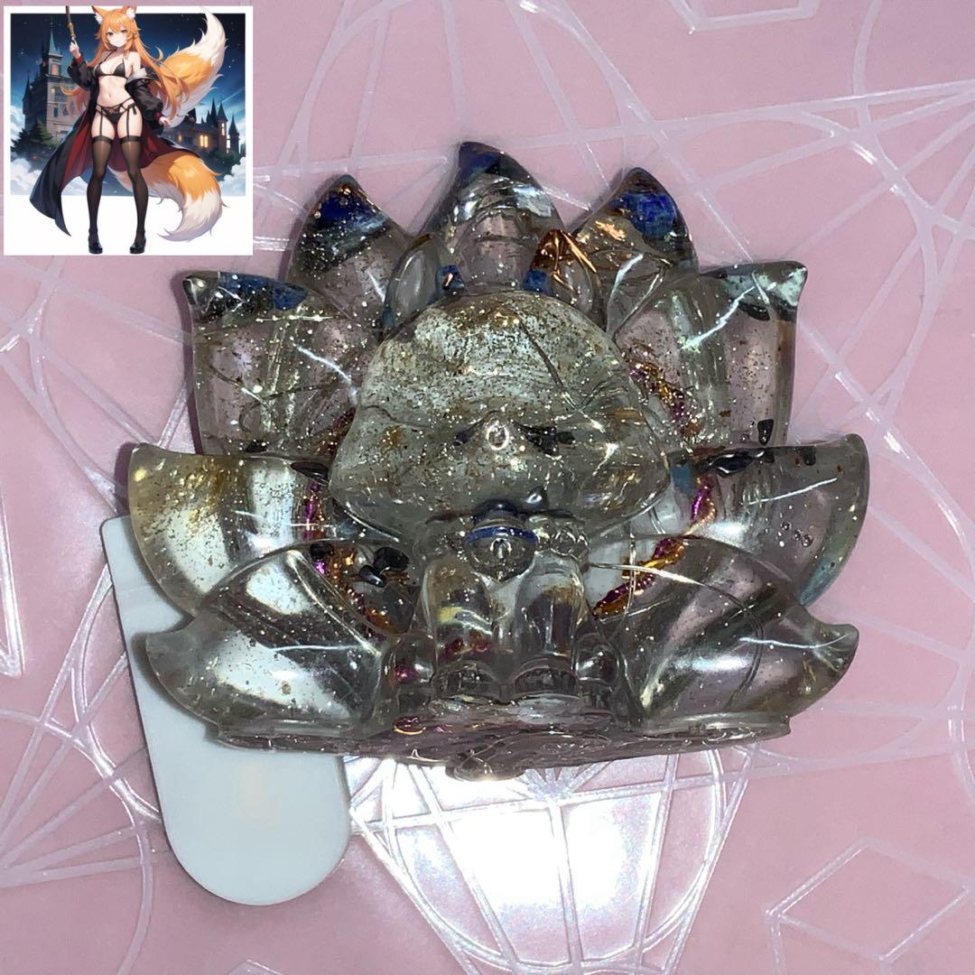 2377タイムリープ量子力学▓光導きし翡翠九尾▓糸魚川産翡翠巨石★願望成就器御守