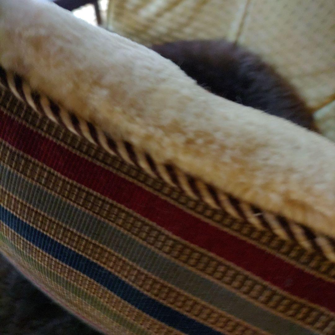 ライオンギャッベクッション 手織り イラン シラーズ 草木染