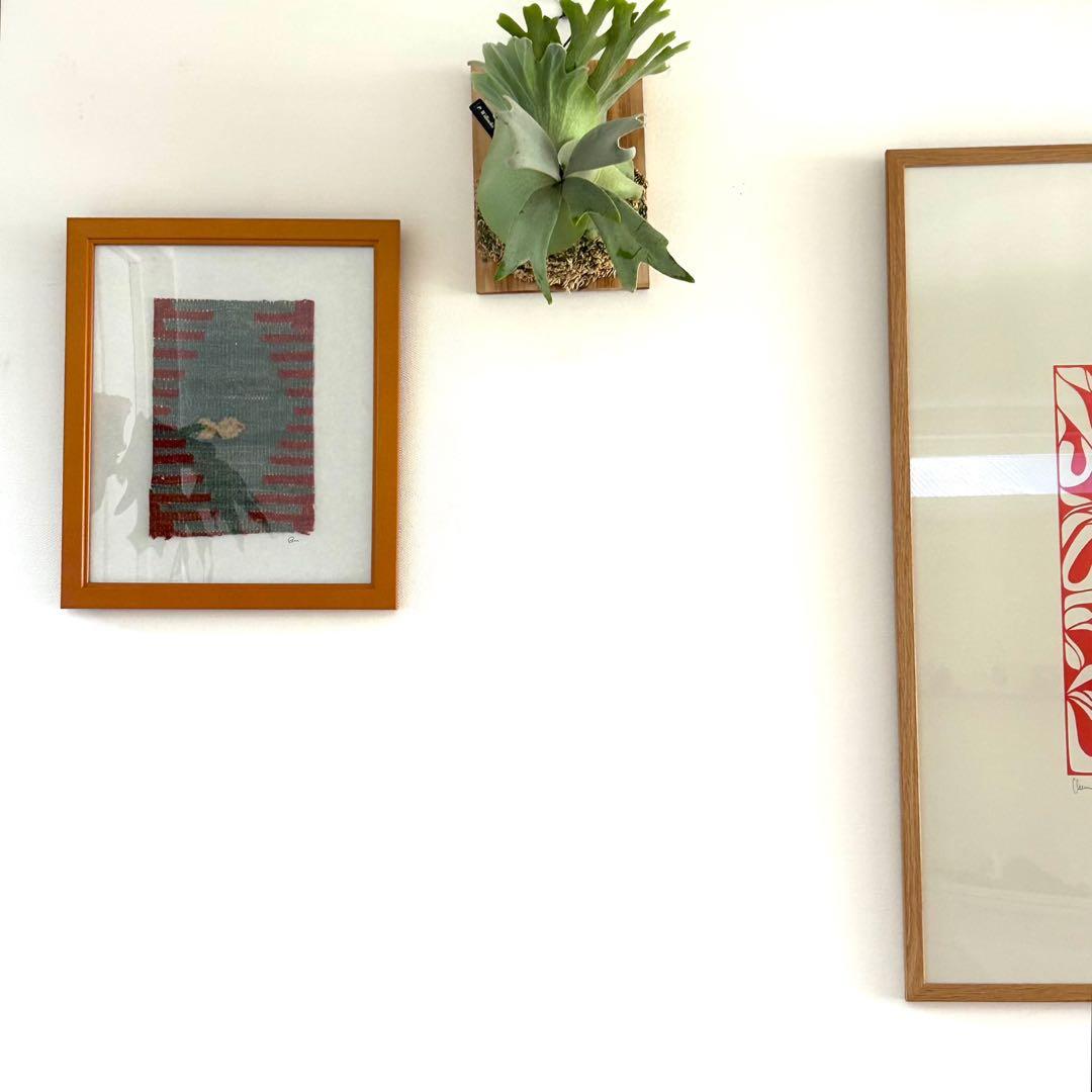 ⌘ kilim art ⌘ ヴィンテージ　キリム　絵画　アート　インテリア　魚