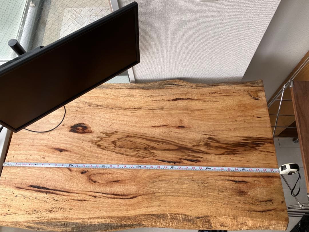 天然木 ライブエッジデスク