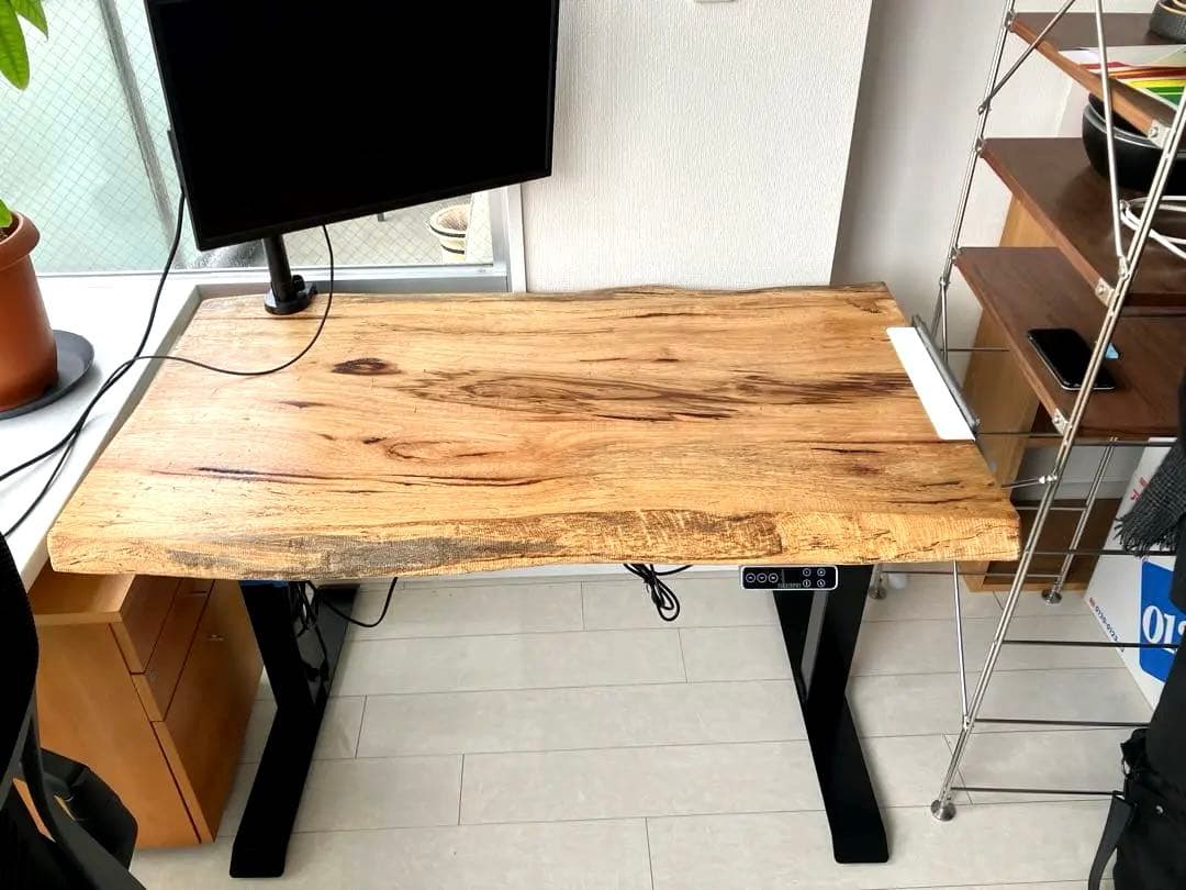 天然木 ライブエッジデスク