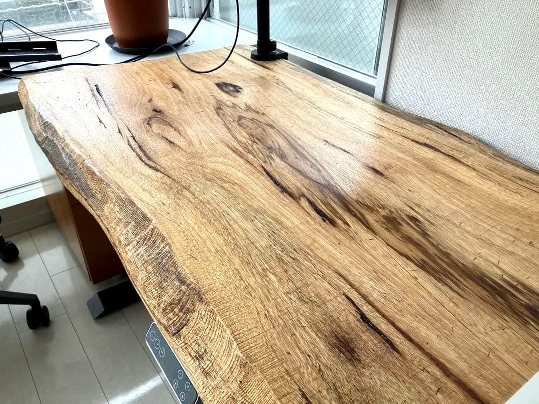 天然木 ライブエッジデスク