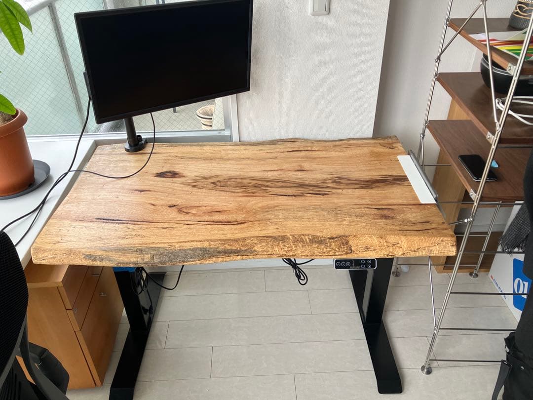 天然木 ライブエッジデスク