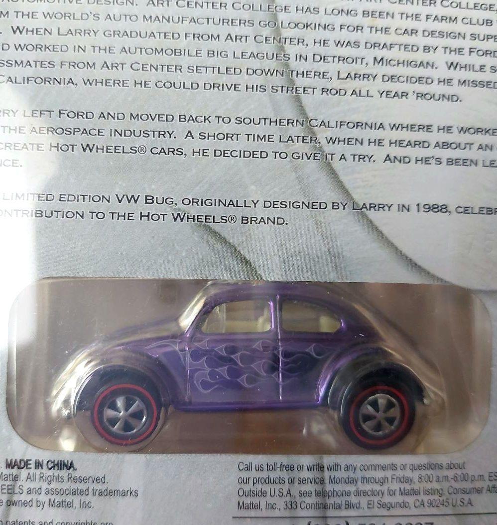 Hot Wheels LARRY WOOD VW BUG ラリーウッドサイン入り - メルカリ