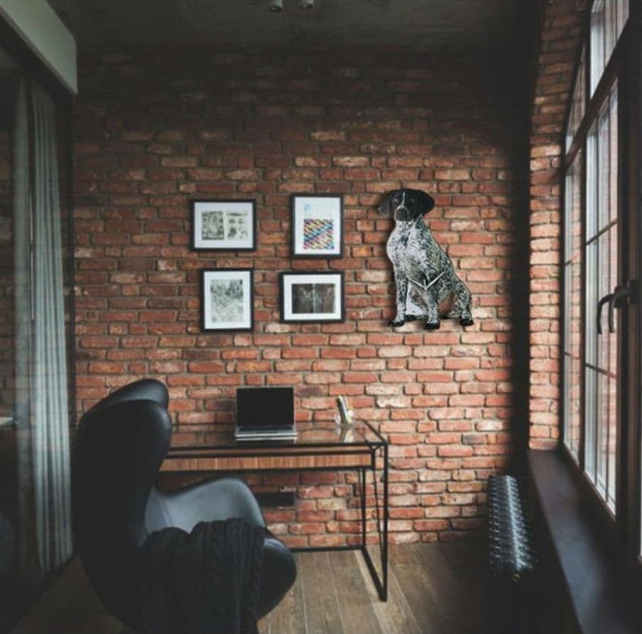 【リアル】壁掛け ペット時計 かわいい ロットワイラー インテリア