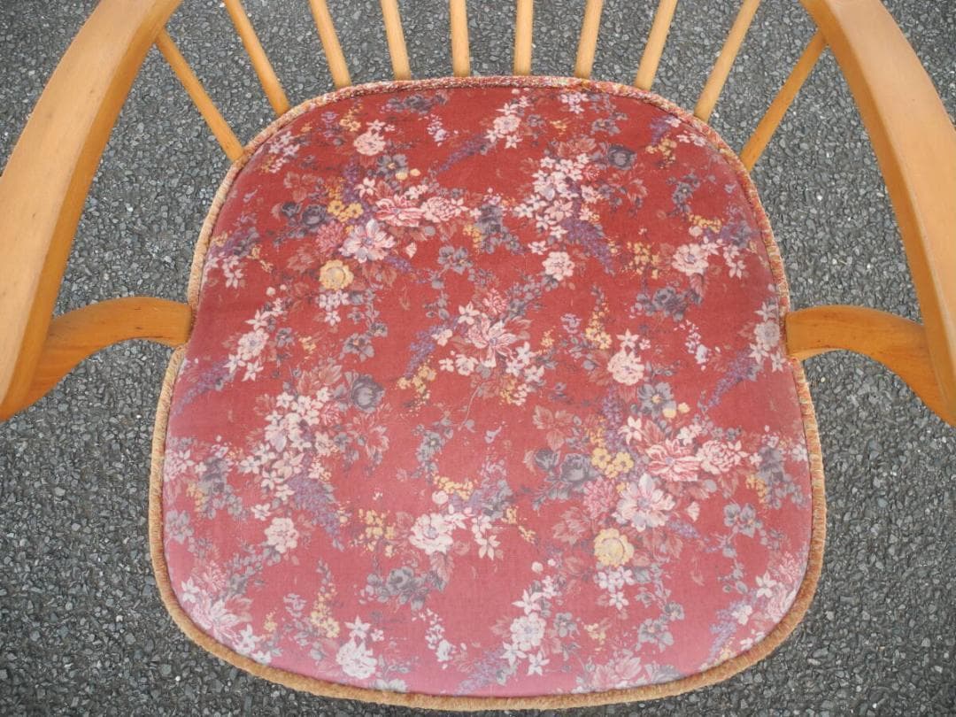 こ*う様 C15５）キツツキマークの飛騨産業　アームチェア／旧ロゴ　ヴィンテージ