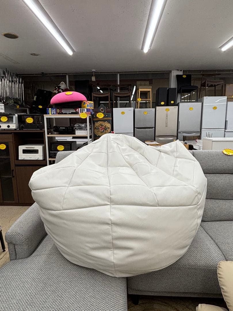 HS Dropll エイチエスドロップ モダンビーズクッション アイボリー