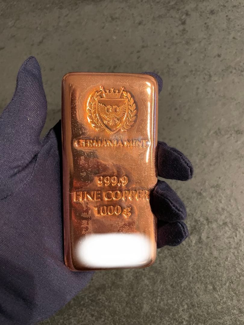 GERMANIA MINT 999.9 純度 銅バー 1000g - メルカリ