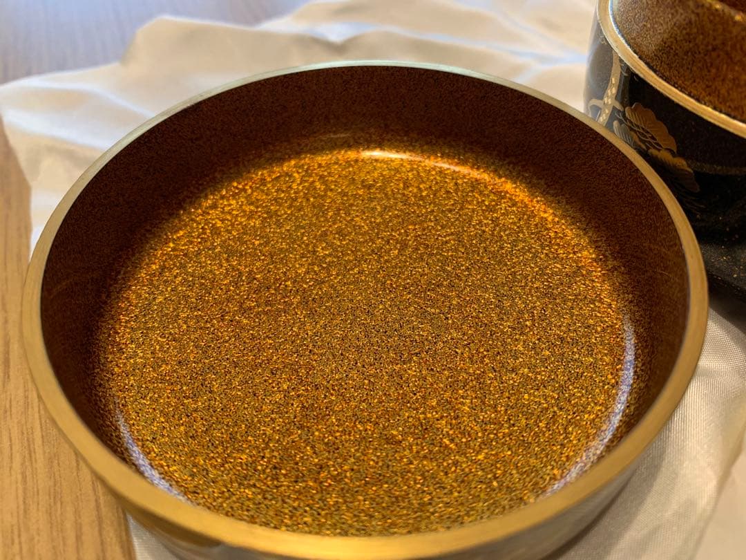 茶筒 茶道 高級 ヴィンテージ 貴重 一兆作 住吉蒔絵 美品 名品