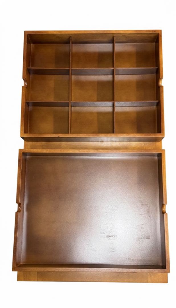 ガラストップ センターテーブル 収納引き出し付き　木製ローテーブル 幅90cm