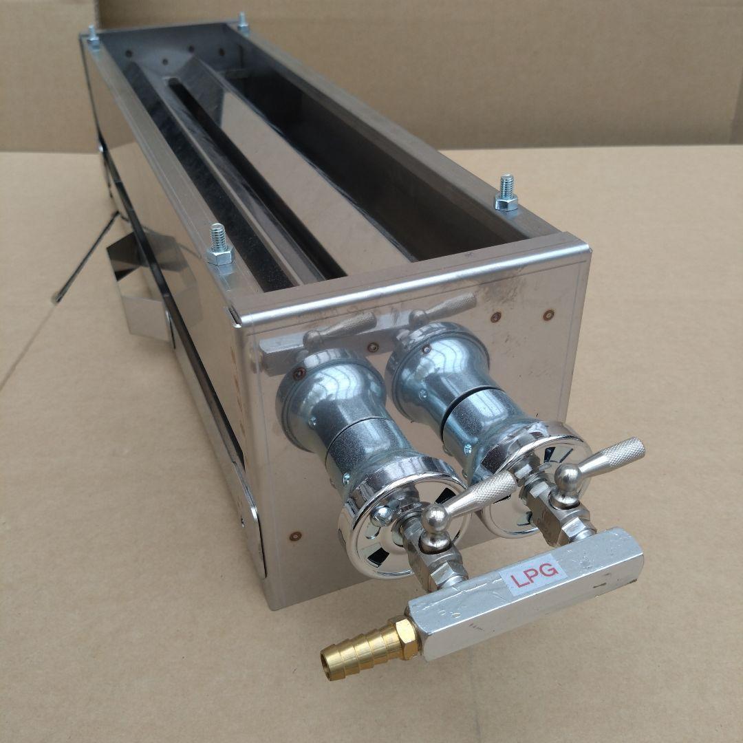 未使用品 焼鳥器 串焼き機 プロパンガス用 網付き やきとり機器 LPガス 祭り