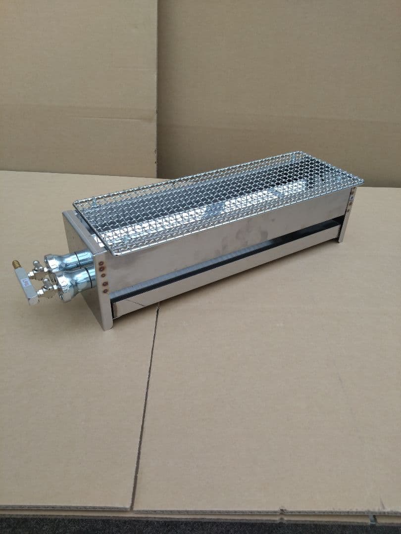 未使用品 焼鳥器 串焼き機 プロパンガス用 網付き やきとり機器 LPガス 祭り