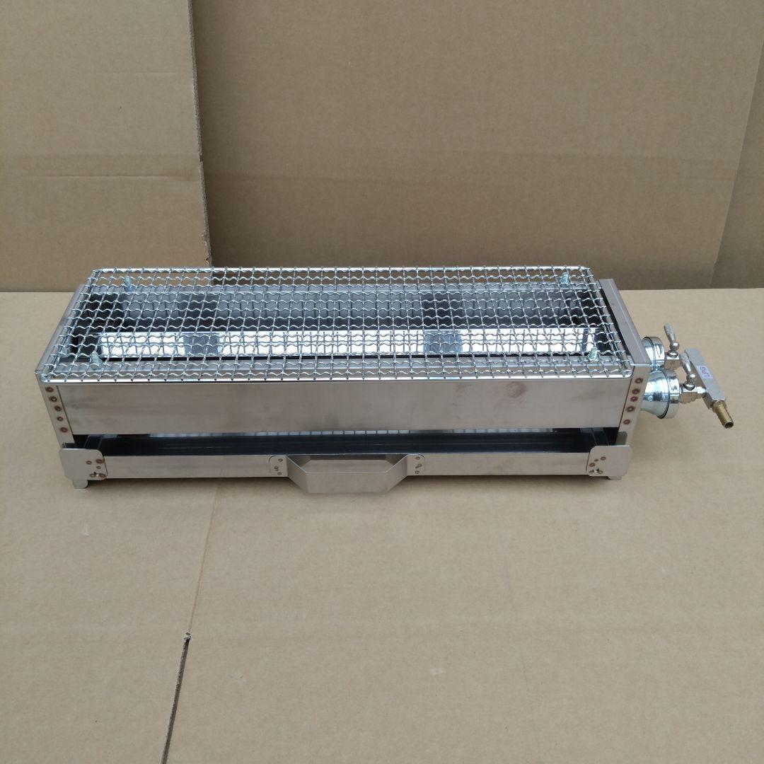未使用品 焼鳥器 串焼き機 プロパンガス用 網付き やきとり機器 LPガス 祭り