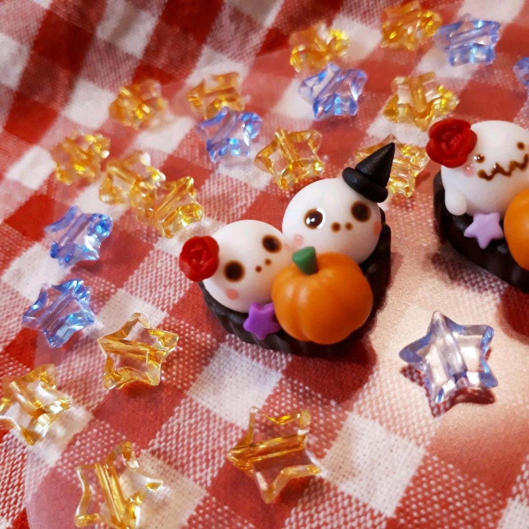 仲良しドクロ♡ハートタルト☆ハロウィン
