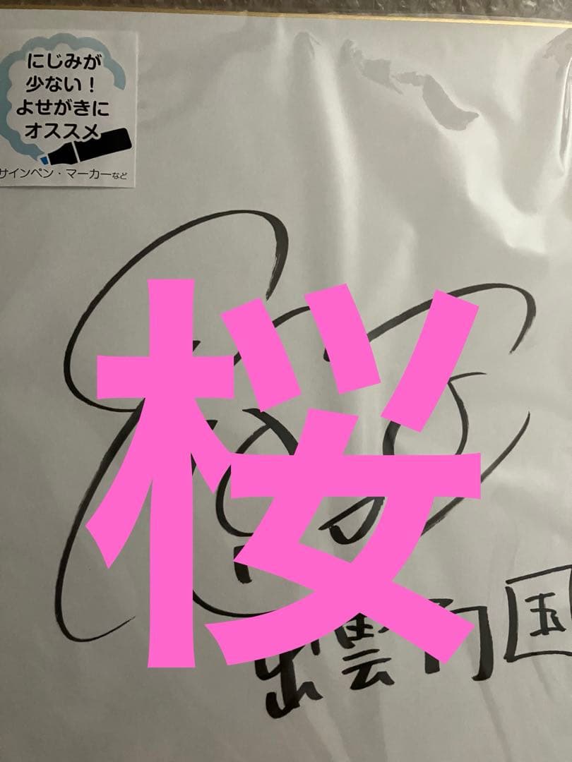 水瀬いのり 直筆サイン 色紙 ポラロイド 当選証明書付き 色紙ポラ2点