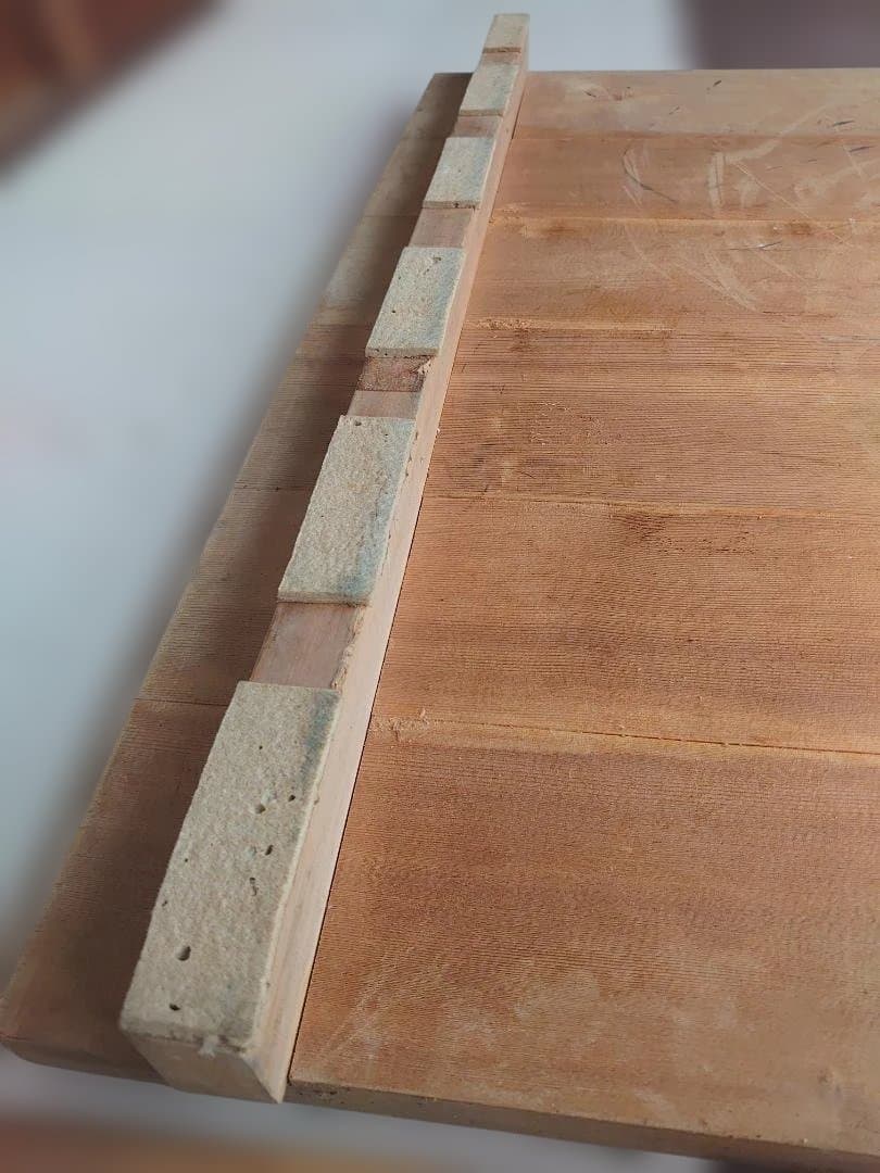 年越しそば・うどん手打ちのし板＆麺棒木製長さ90cm✖83cm高さ7.5cm