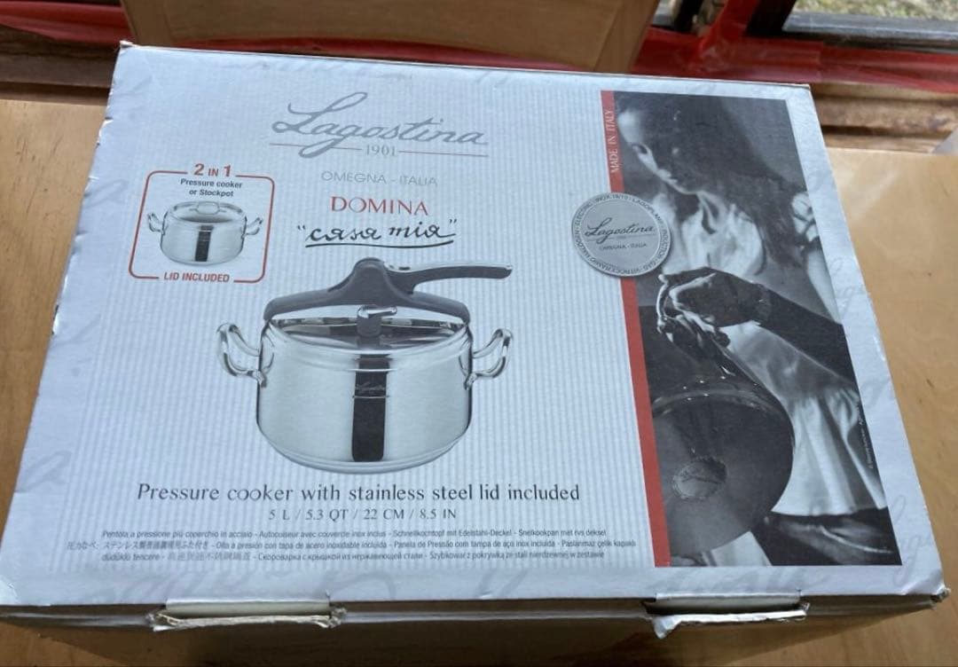 Lagostina 圧力鍋 ステンレス 5L