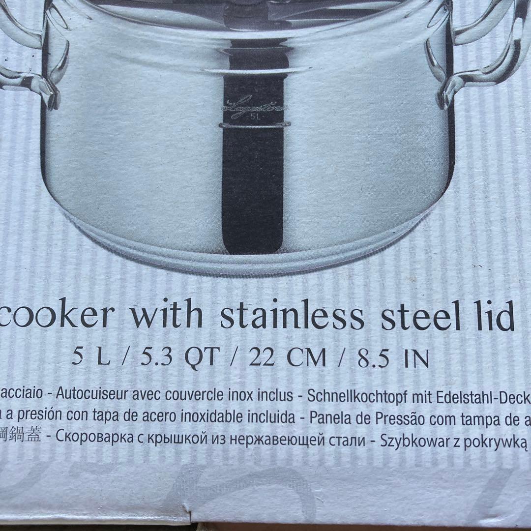 Lagostina 圧力鍋 ステンレス 5L