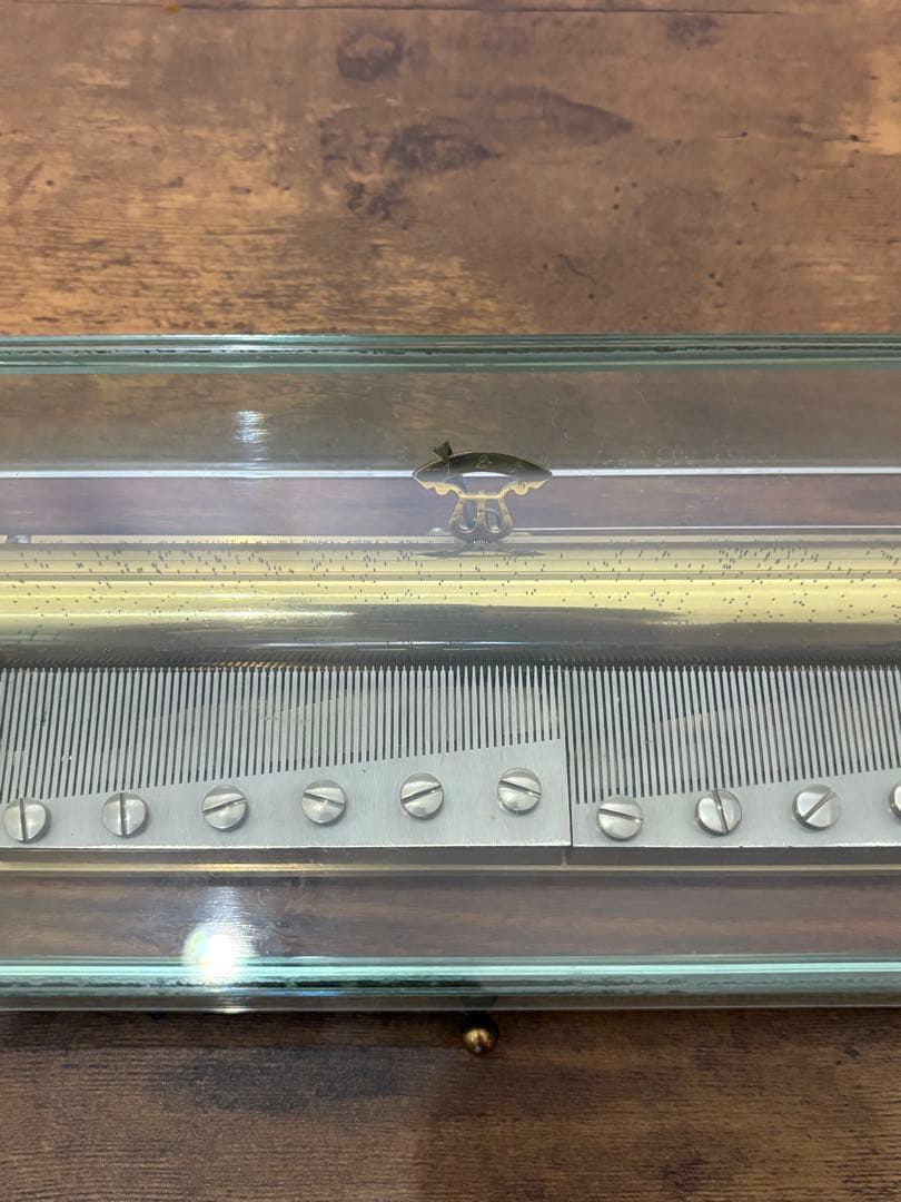 最高峰 REUGE ガラスオルゴール 144弁３曲演奏入り　リュージュ　共鳴台