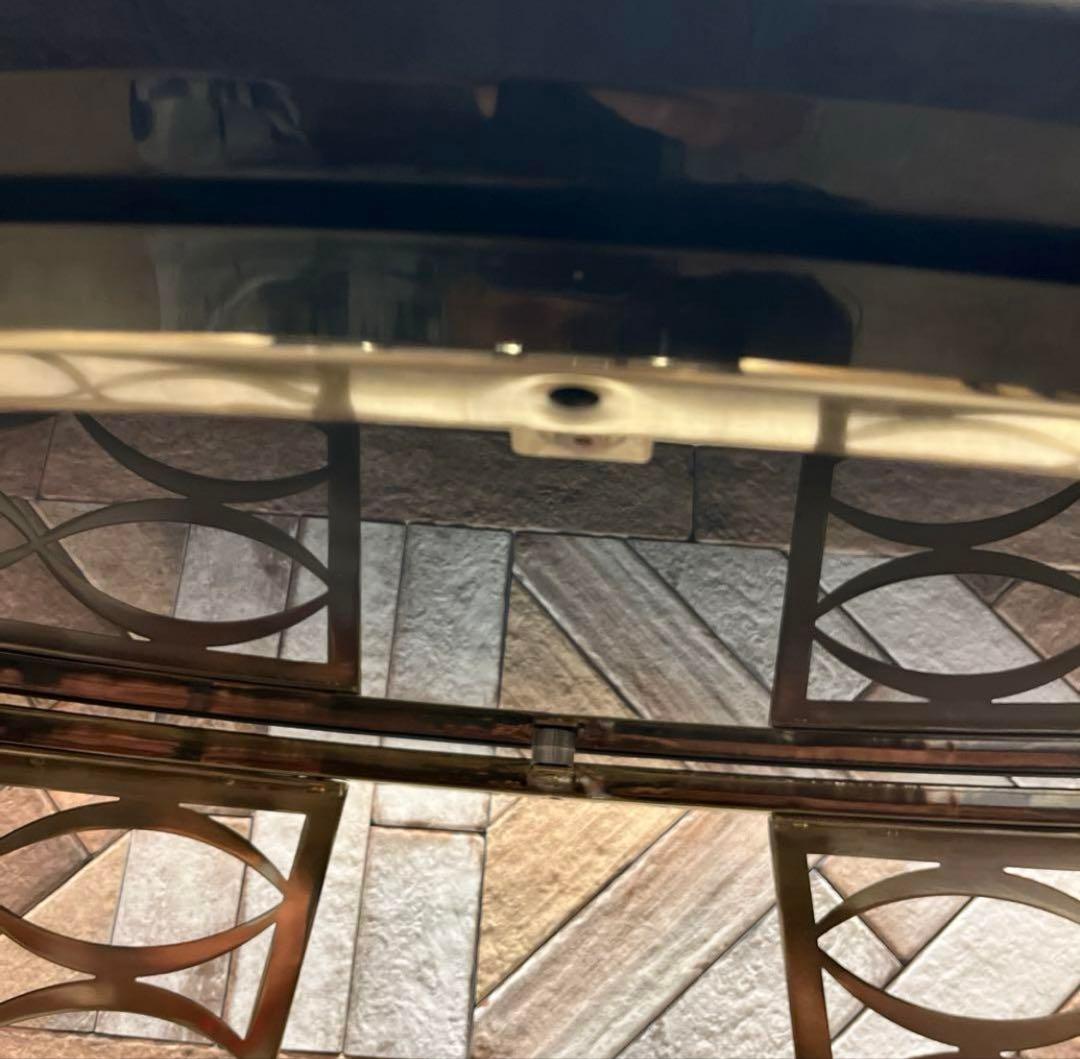 モデルルーム展示品・高級センターテーブル　石、金属