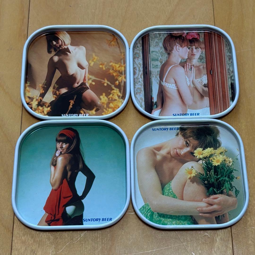 激レア　70s ビンテージ　サントリー　セクシーガール　コースター　日本製