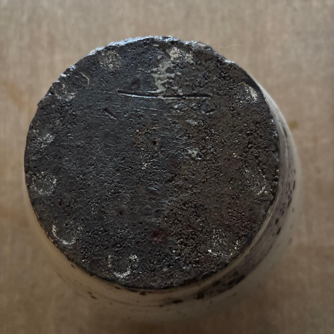 青木亮　花器　刷毛目　粉引き