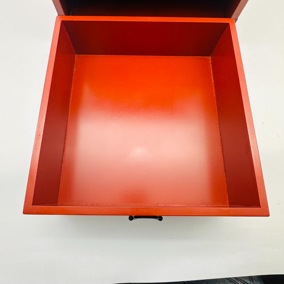 T　根来塗　木製　鉄金具　漆塗　漆器　昭和レトロ　ビンテージ　三杯