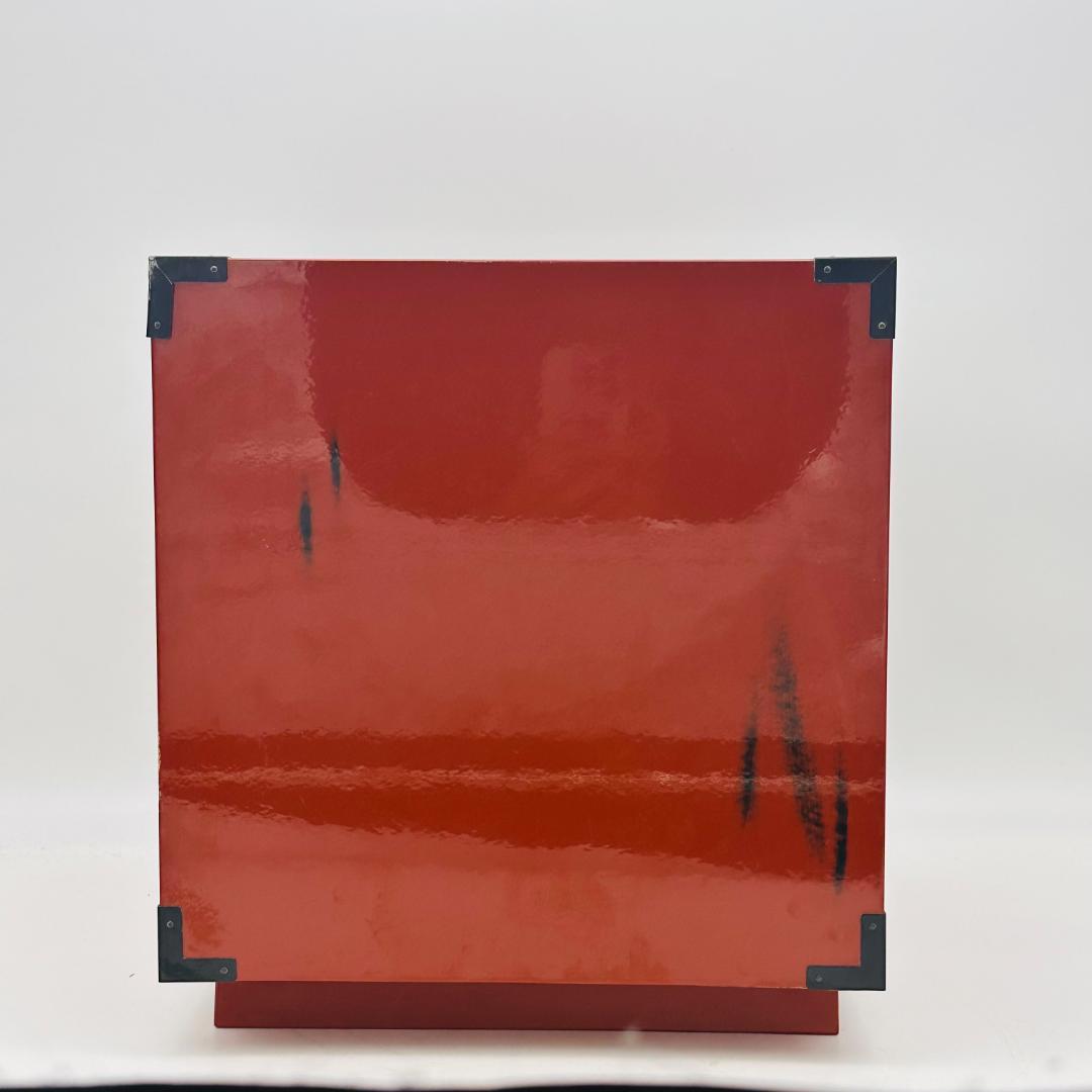 T　根来塗　木製　鉄金具　漆塗　漆器　昭和レトロ　ビンテージ　三杯