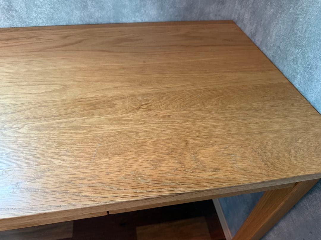 無印良品　オーク材　デスク