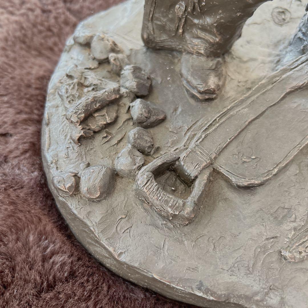 彫刻家 マイケルガーマン氏作 アンティーク彫刻　アメリカンインテリア カウボーイ