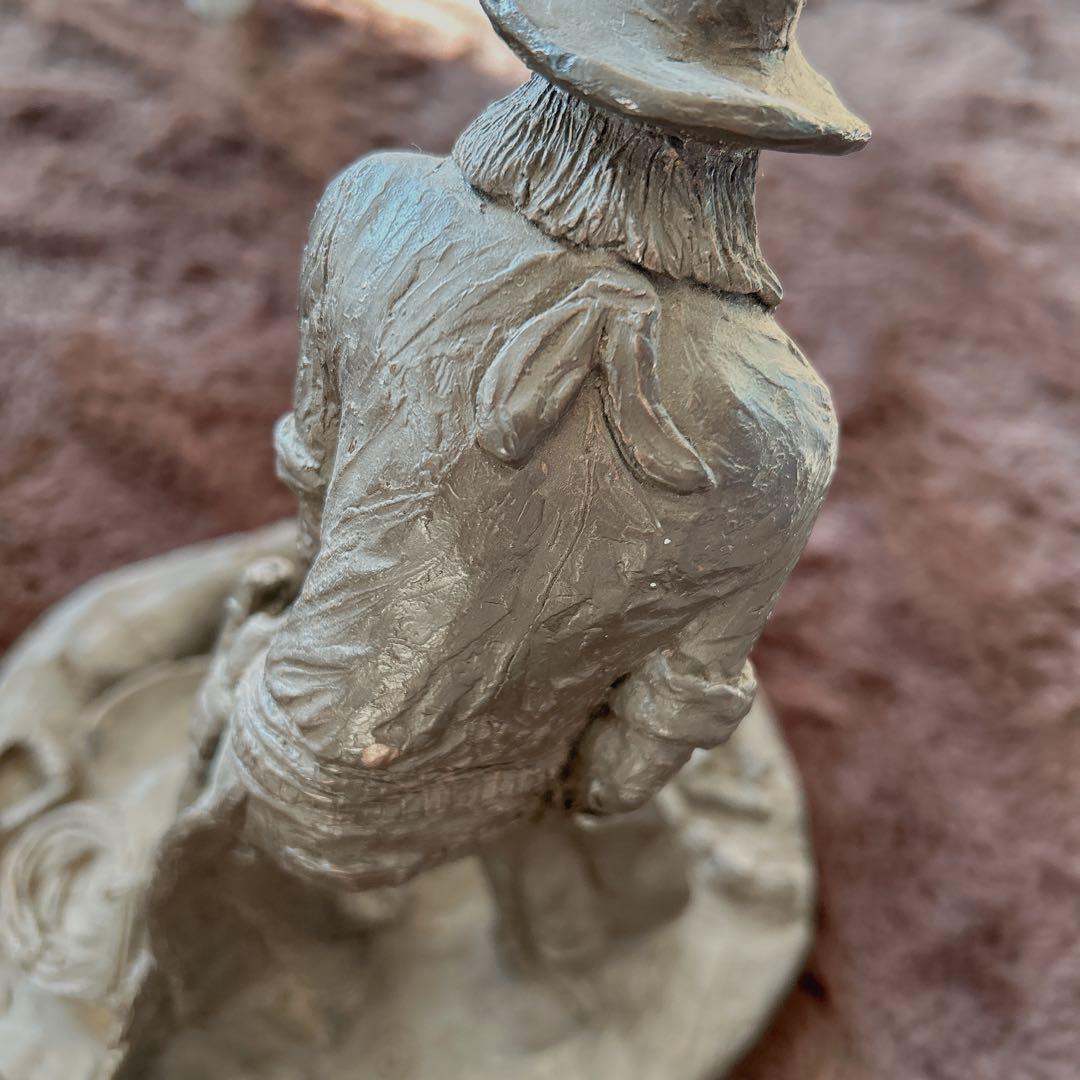 彫刻家 マイケルガーマン氏作 アンティーク彫刻　アメリカンインテリア カウボーイ