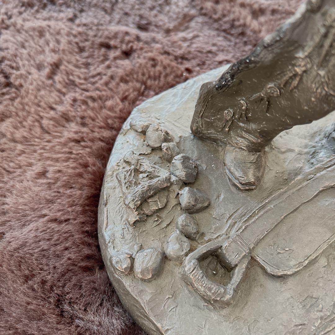 彫刻家 マイケルガーマン氏作 アンティーク彫刻　アメリカンインテリア カウボーイ