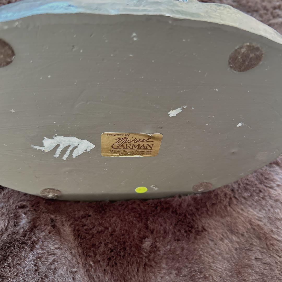 彫刻家 マイケルガーマン氏作 アンティーク彫刻　アメリカンインテリア カウボーイ