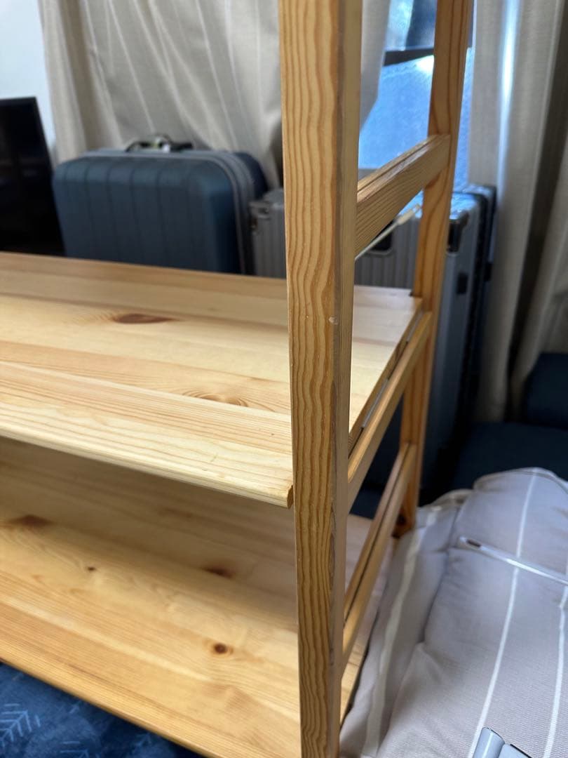 無印良品 パイン材 ユニットシェルフ　棚板4枚 　86cm幅　120 MUJI