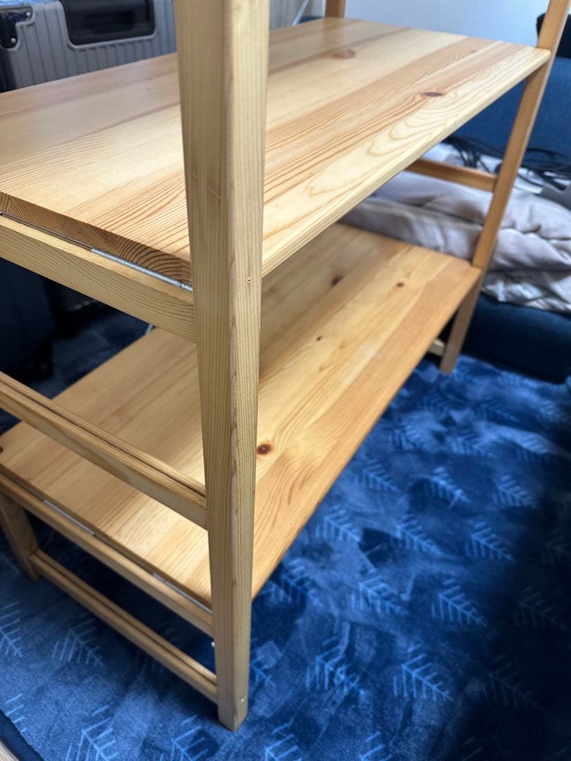 無印良品 パイン材 ユニットシェルフ　棚板4枚 　86cm幅　120 MUJI