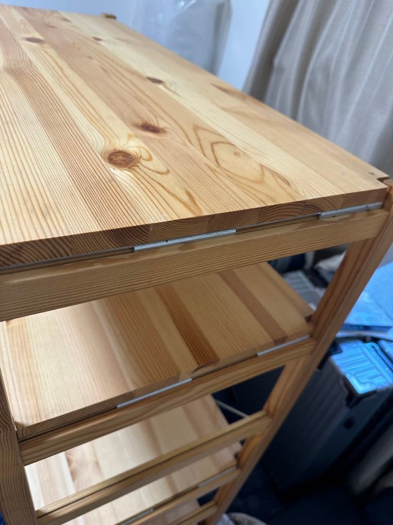 無印良品 パイン材 ユニットシェルフ　棚板4枚 　86cm幅　120 MUJI