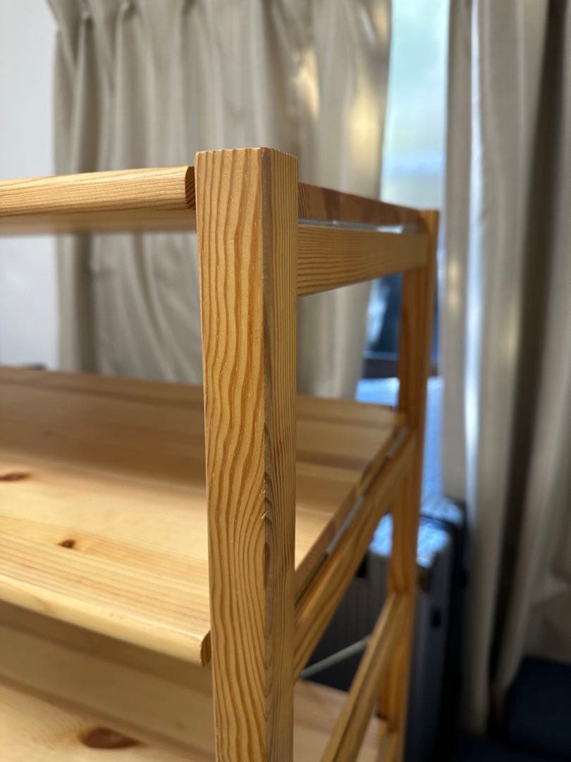 無印良品 パイン材 ユニットシェルフ　棚板4枚 　86cm幅　120 MUJI