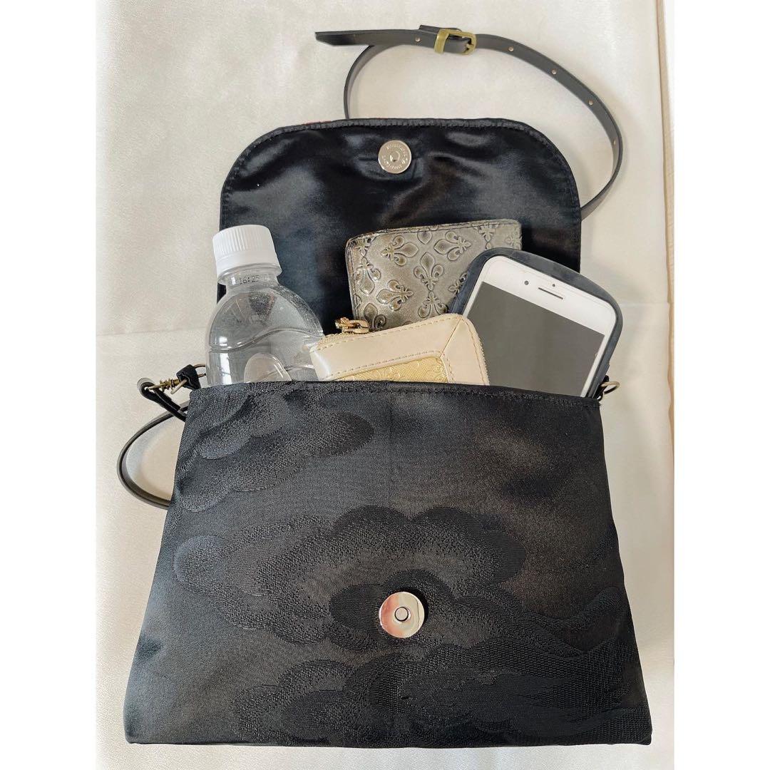 帯リメイク 蓋つきポシェット <雉>